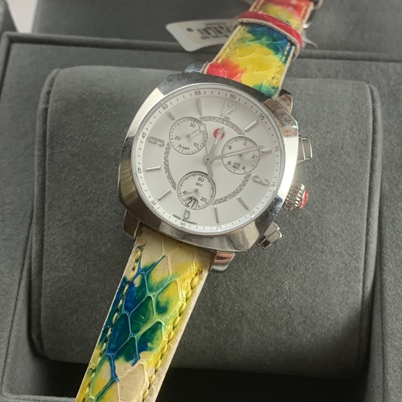 Authentic MICHELE ASCALON Steel DIAMONDS WATCH main image 4